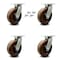 Service Caster 10 Inch Heavy Duty High Temp Phenolic Swivel Caster Set with Swivel Locks, 4PK SCC-KP92S1030-PHRHT-BSL-4 - alternate 1